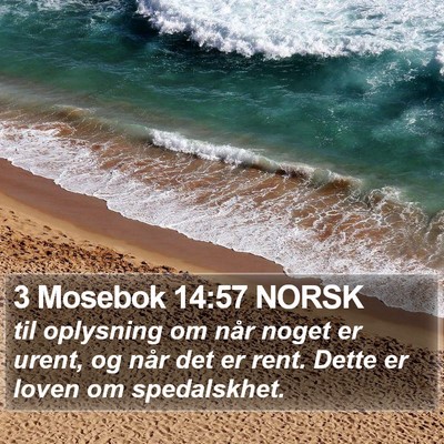 3 Mosebok 14:57 NORSK Bible Verse Image