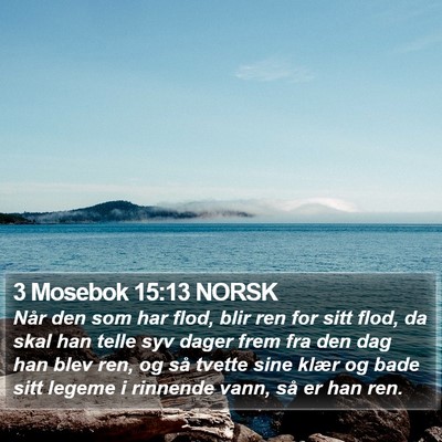 3 Mosebok 15:13 NORSK Bible Verse Image