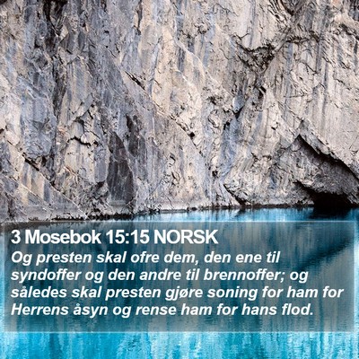 3 Mosebok 15:15 NORSK Bible Verse Image