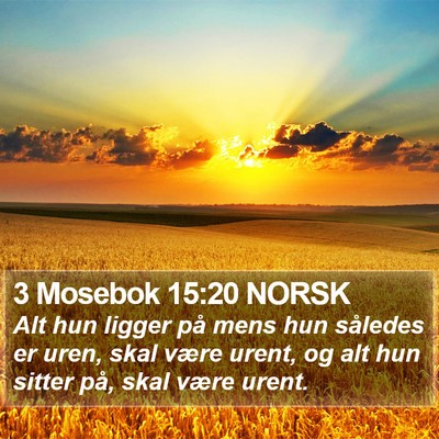 3 Mosebok 15:20 NORSK Bible Verse Image