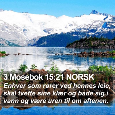 3 Mosebok 15:21 NORSK Bible Verse Image