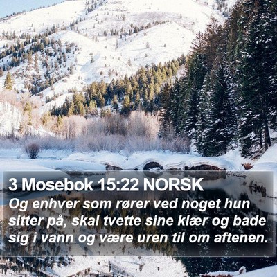 3 Mosebok 15:22 NORSK Bible Verse Image