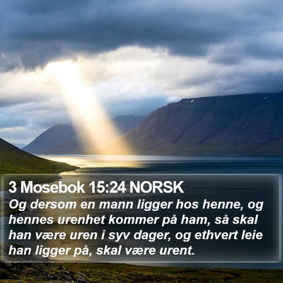 3 Mosebok 15:24 NORSK Bible Verse Image