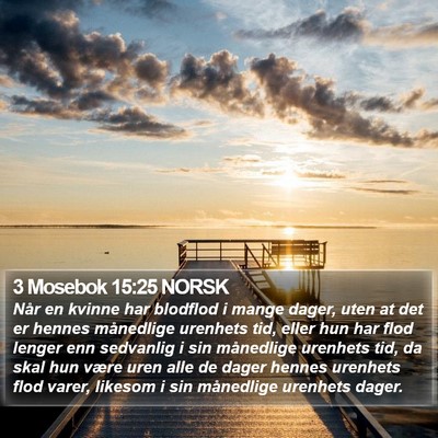 3 Mosebok 15:25 NORSK Bible Verse Image