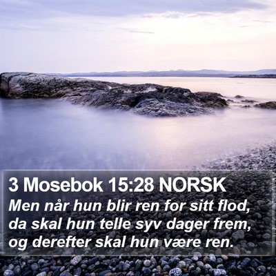 3 Mosebok 15:28 NORSK Bible Verse Image