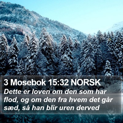 3 Mosebok 15:32 NORSK Bible Verse Image