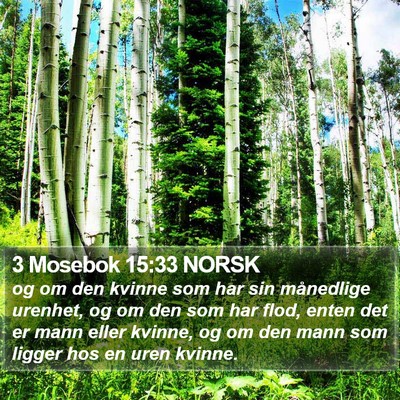 3 Mosebok 15:33 NORSK Bible Verse Image