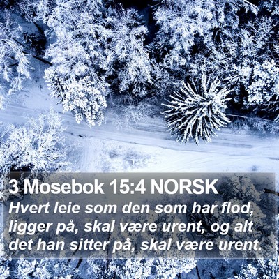 3 Mosebok 15:4 NORSK Bible Verse Image
