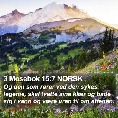 3 Mosebok 15:7 NORSK Bible Verse Image
