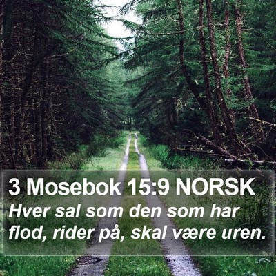 3 Mosebok 15:9 NORSK Bible Verse Image