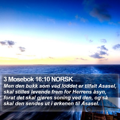 3 Mosebok 16:10 NORSK Bible Verse Image