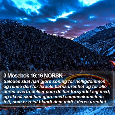 3 Mosebok 16:16 NORSK Bible Verse Image