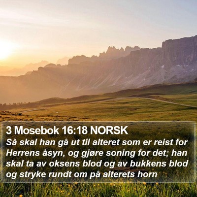 3 Mosebok 16:18 NORSK Bible Verse Image