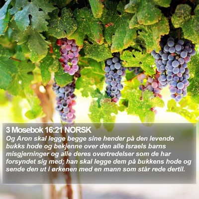 3 Mosebok 16:21 NORSK Bible Verse Image