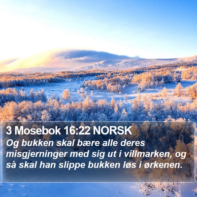 3 Mosebok 16:22 NORSK Bible Verse Image