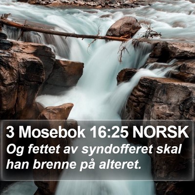 3 Mosebok 16:25 NORSK Bible Verse Image