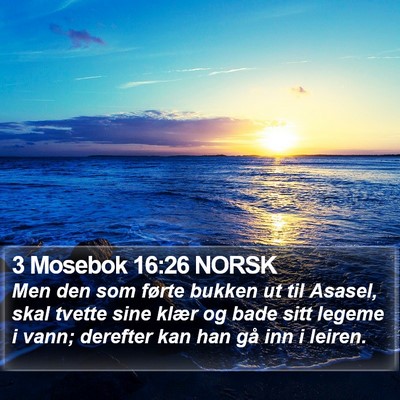 3 Mosebok 16:26 NORSK Bible Verse Image