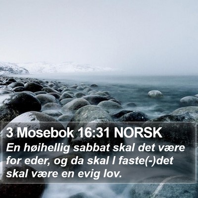 3 Mosebok 16:31 NORSK Bible Verse Image