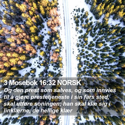 3 Mosebok 16:32 NORSK Bible Verse Image