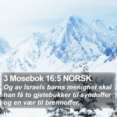 3 Mosebok 16:5 NORSK Bible Verse Image