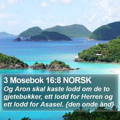 3 Mosebok 16:8 NORSK Bible Verse Image