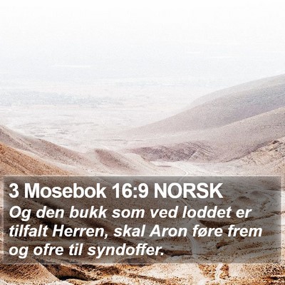 3 Mosebok 16:9 NORSK Bible Verse Image
