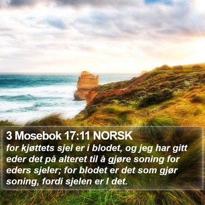 3 Mosebok 17:11 NORSK Bible Verse Image