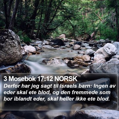 3 Mosebok 17:12 NORSK Bible Verse Image