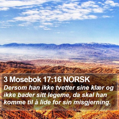 3 Mosebok 17:16 NORSK Bible Verse Image