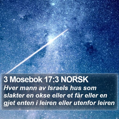 3 Mosebok 17:3 NORSK Bible Verse Image