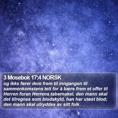 3 Mosebok 17:4 NORSK Bible Verse Image