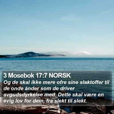 3 Mosebok 17:7 NORSK Bible Verse Image
