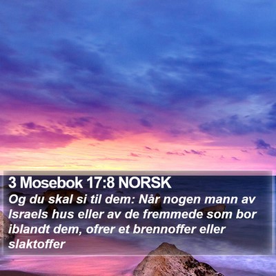 3 Mosebok 17:8 NORSK Bible Verse Image