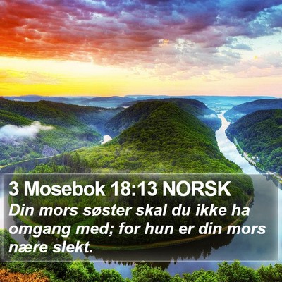 3 Mosebok 18:13 NORSK Bible Verse Image