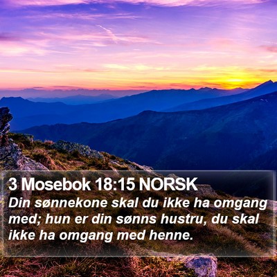 3 Mosebok 18:15 NORSK Bible Verse Image