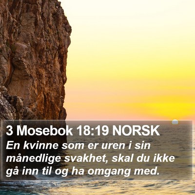 3 Mosebok 18:19 NORSK Bible Verse Image