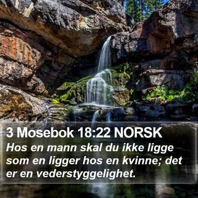 3 Mosebok 18:22 NORSK Bible Verse Image