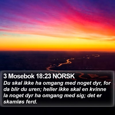 3 Mosebok 18:23 NORSK Bible Verse Image
