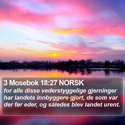 3 Mosebok 18:27 NORSK Bible Verse Image
