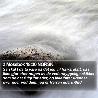 3 Mosebok 18:30 NORSK Bible Verse Image