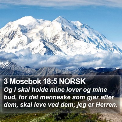 3 Mosebok 18:5 NORSK Bible Verse Image
