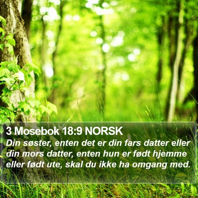 3 Mosebok 18:9 NORSK Bible Verse Image