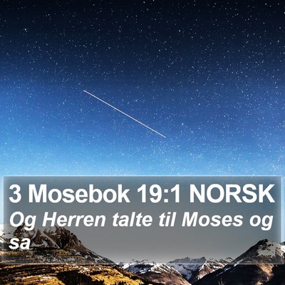 3 Mosebok 19:1 NORSK Bible Verse Image