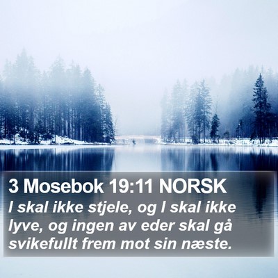 3 Mosebok 19:11 NORSK Bible Verse Image