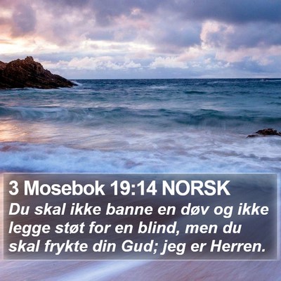 3 Mosebok 19:14 NORSK Bible Verse Image