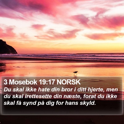 3 Mosebok 19:17 NORSK Bible Verse Image
