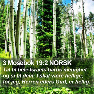 3 Mosebok 19:2 NORSK Bible Verse Image