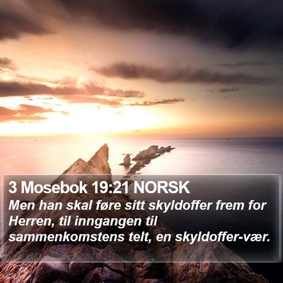 3 Mosebok 19:21 NORSK Bible Verse Image