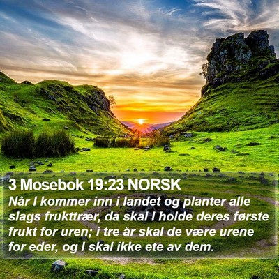 3 Mosebok 19:23 NORSK Bible Verse Image
