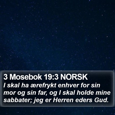 3 Mosebok 19:3 NORSK Bible Verse Image
